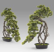 Set de 2 Plante artificiale, Kengai BONSAI 74cm