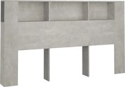vidaXL Dulap tăblie, gri beton, 180x18,5x104,5 cm
