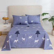 Cearsaf si fata de perna DEER AND TREE Dimensiune: 50 x 70 cm | 140 x 240 cm