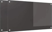 vidaXL Panou de bucătărie 2 pcs Gri închis 90 x 50 cm