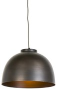Lampă suspendată industrială maro 40 cm - Hoodi