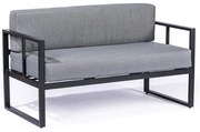 Canapea de grădină gri grafit cu 2 locuri Bellisima - Bonami Selection