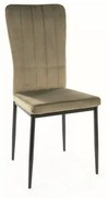 Scaun de sufragerie VIGO VELVET verde masliniu
