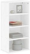 vidaXL Dulap lateral „ODDA” alb 40x24x79 cm, lemn masiv de pin