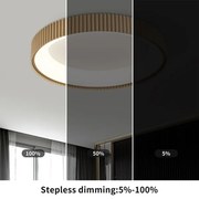 Brilagi - Plafonieră LED dimabilă FALCON MODERN, 54W, 230V, 60 cm, bej + telecomandă