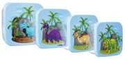 Set cutie pentru gustări dinozaur Orion din 4piese