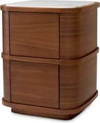 Noptiera/ masuta laterala design LUX Cabana S, furnir nuc