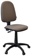 Scaun de birou Prestige Lux GTS, textil, maro