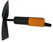 Sapă dublă mică din oțel Fiskars Quikfit, negru