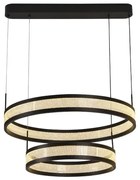 Lustră LED dimabilă pe cablu LED/40W/230V negru + telecomandă