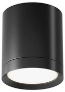 Spot aplicat design tehnic Hoop negru