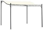 Outsunny Pavilion cu Perdea Parasolară și Prelată Impermeabilă din Poliester, Ideal pentru Grădină, Crem, 297x297cm | Aosom Romania