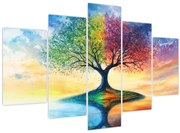 Tablou – Arbore pictat al anotimpurilor (150x105 cm)