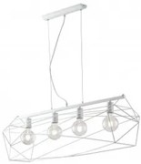 Suspensie vintage 4 becuri E27 ABRAXAS-S4 BCO