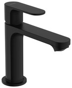 Baterie lavoar cu ventil, Hansgrohe, Rebris S 110, negru mat