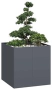 vidaXL Jardinieră Antracit 80x80x80 cm Oțel