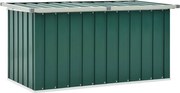 vidaXL Ladă de grădină verde 129x67x65 cm