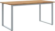 vidaXL Masă de Grădină Gri 160 x 80 x 75 cm Lemn Solid de Acacia
