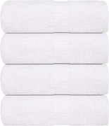 vidaXL Prosoape de oaspeți, FROGN, 4 buc., alb, 30x50 cm, 360 g/m²