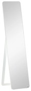 HOMCOM Oglindă pe Picior și de Perete dreptunghiulară dim. 37L x 43l x 156H cm Aspect Lemn Alb | Aosom Romania