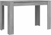 vidaXL Masă de bucătărie, sonoma gri, 120x60x76 cm, lemn prelucrat
