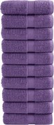 vidaXL Prosoape oaspeți premium SOLUND 10 buc violet 30x50 cm 600 gsm