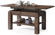 Mazzoni ASTORIA Stejar Maro - MĂSUȚĂ EXTENSIBILĂ MĂSUȚĂ DE CAFEA CU RAFT