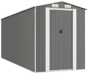 vidaXL Șopron de grădină, gri deschis, 192x523x223 cm, oțel galvanizat