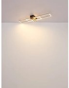 Plafonieră LED Globo 67208-40N DAKARI LED/40W/230V 3000K 25x100 cm negru