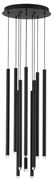 Lustra cu 10 pendule LED design tubular DANDIA