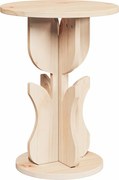 vidaXL Masă de cafea natural 39,5 x 39,5 x 53,5 cm Lemn masiv de pin