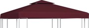 vidaXL Acoperiș de pavilion, 2 niveluri, roșu bordo, 3x3 m, 310 g/m²