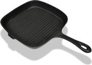 vidaXL Tigaie grill fontă, 24 x 23 cm.