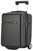 Valisa de cabină Bontour CabinOne poate fi transportată gratuit pe zborurile WIZZAIR în culoarea neagră (40x30x20 cm)