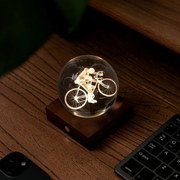 Stolní lampička s 3D motivem, více variant - Gingko Motiv: cyklista