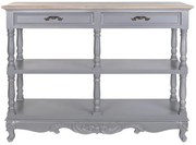 Consola, gri, din lemn de paulownia, Auria