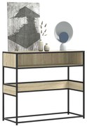 vidaXL Măsuță consolă, stejar sonoma, 90x35x80 cm, lemn prelucrat
