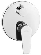 Baterie de duș încastrată, rotundă, 2 funcții DOKOS grafit/crom