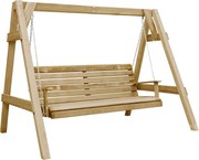 vidaXL Balansoar de grădină, 205 x 150 x 157 cm, lemn de pin tratat