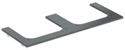 Blat pentru lavoar Geberit One cu decupaj dublu 120 cm tip marmura neagra