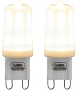 Set de 2 becuri LED G9 reglabile 3W 280lm 2700K