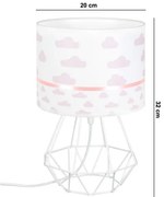 Lampă pentru copii PIKKI 1xE27/60W/230V roz