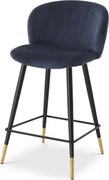 Scaun de bar design elegant LUX Counter Stool Volante, albastru 115739 HZ