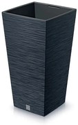 Ghiveci de flori FURU SQUARE 24 cm, antracit, 24 cm