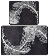 Covorașe de baie gri-antracit 2 buc. 60x100 cm Alisan – Foutastic