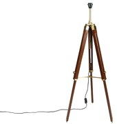 Lampă de podea vintage cu trepied din alamă - Cortin