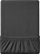 Cearsaf Jersey EXCLUSIVE cu elastic 180 x 200 cm gri inchis Gramaj (densitatea fibrelor): Lux (190 g/m2)