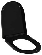 vidaXL Capac WC cu închidere silențioasă, eliberare rapidă, negru