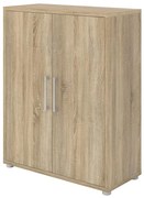 Dulap Modulo 89 x 40 x 113 cm, uși din lemn, stejar sonoma