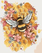 Pictura pe numere cu un cadru "Albina" 50x40 cm